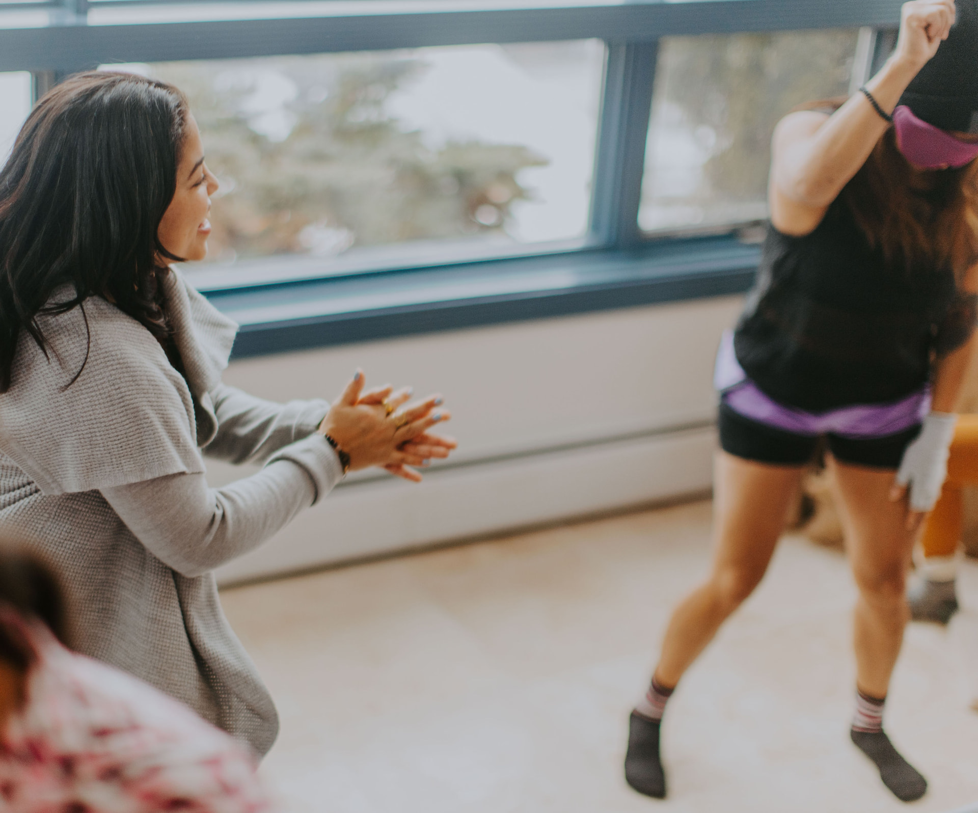 Michelle leading transformation in an intimate room